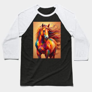 Kaleidoscope Horse Baseball T-Shirt